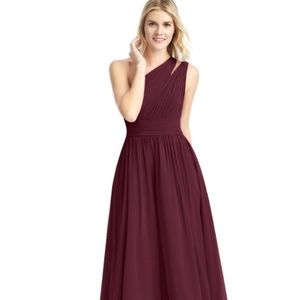 Azazie Molly Cabernet Bridesmaid Dress